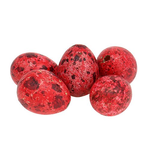Wachtelei Rot 3cm Osterdeko 50 St