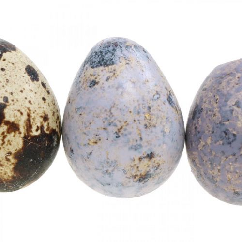Floristik21 Wachtelei Mix Lila, Violett, Natur Leere Eier als Deko 3cm 65St