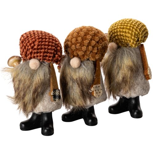 Wichtelfiguren mit Filzbart und Zipfelmütze 10 cm 3er-Set einkaufen | Floristik21.de