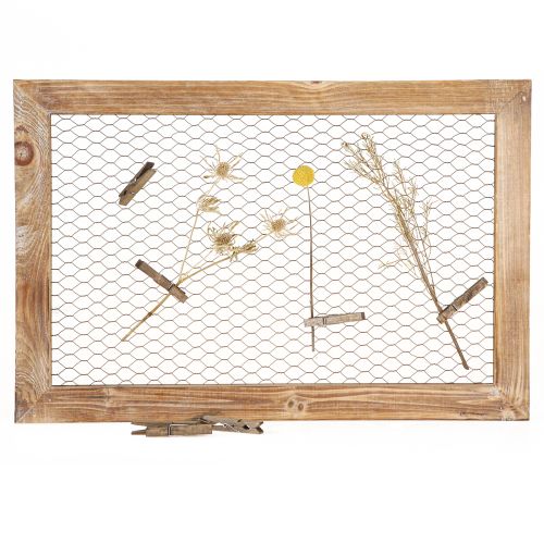 Floristik21 Wanddeko Holz Metall Braun 40x60cm Rustikal Industrial