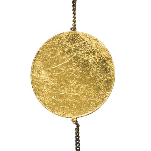 Metall-Hängedekoration mit Ringen und Scheiben 125cm für Innenräume | Floristik21.de