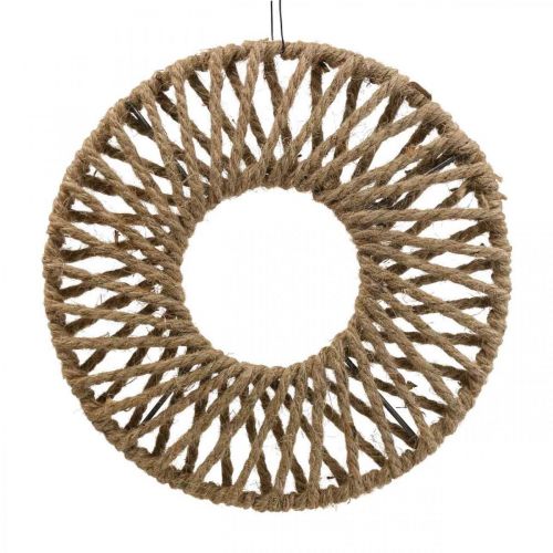 Wanddeko Boho Style, Dekoring Juteband Ø28cm