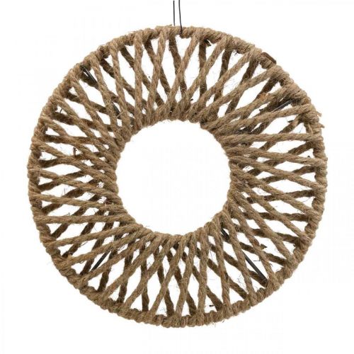 Artikel Wanddeko Boho Style, Dekoring Juteband Ø28cm