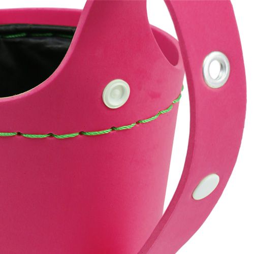 Floristik21 Wandhänger Pflanztopf pink Ø14cm H15cm, 1St