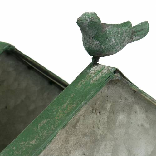 Vogelhaus aus Metall zum Bepflanzen H25,5cm