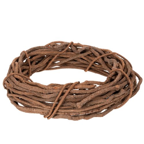Weidenkranz Natur 40 cm rund aus Weidenholz für Floristik und Dekoration | Floristik21.de