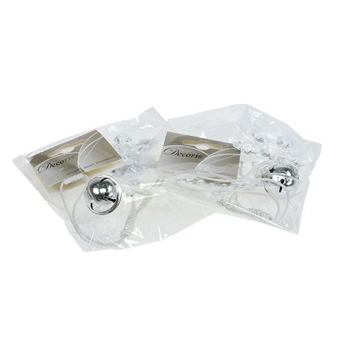 Floristik21 Weihnachtsanhänger Stern, Tannenbaum Weiß 25cm 2St