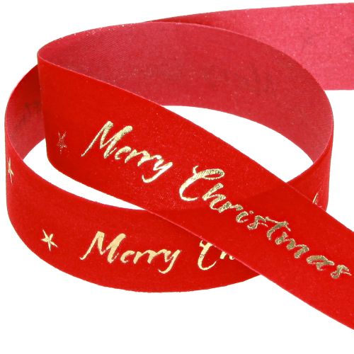 Artikel Weihnachtsband Rot Gold Merry Christmas 25mm 20m Deko Geschenk Floristik