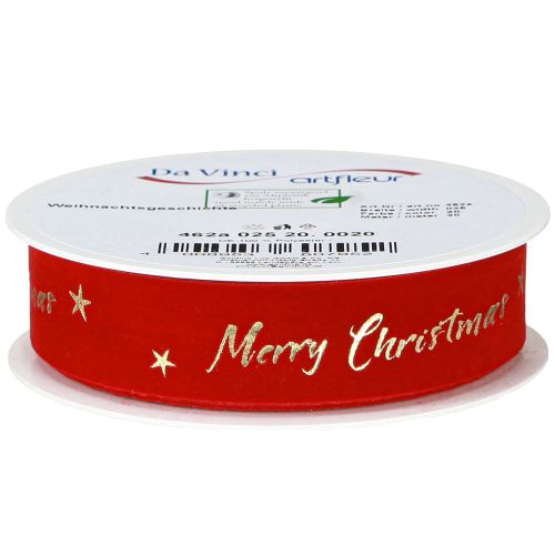 Artikel Weihnachtsband Rot Gold Merry Christmas 25mm 20m Deko Geschenk Floristik
