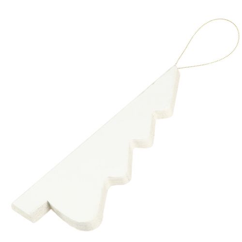 Artikel Weihnachtsbaum Papier Weiß Silber 20cm 5er Set Dekoration
