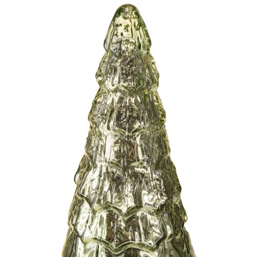 Artikel Weihnachtsbaum mit LED-Licht, Glas und Goldakzenten, 38 cm