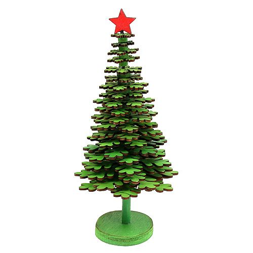 Floristik21 Weihnachtsbaum Schneeflocken grün 25cm