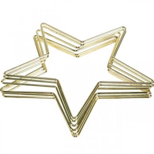 Artikel Weihnachtsdeko Metallstern Gold Deko Stern Anhänger 20cm 6 St