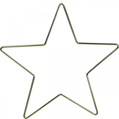 Weihnachtsdeko Metallstern Gold Deko Stern Anhänger 20cm 6St