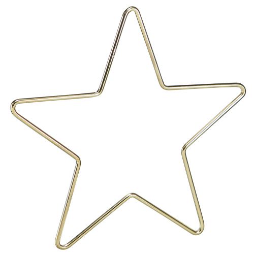 Artikel Weihnachtsdeko Metallstern Stern Anhänger Gold Ø15cm 6 St