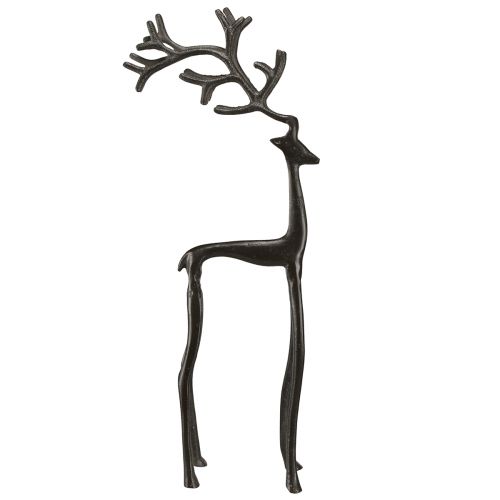 Artikel Weihnachtsdeko Rentier Metall Braun 15x9x53cm schlichte Eleganz für festliches Ambiente