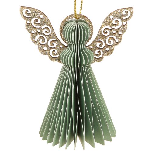 Artikel Weihnachtsdeko Papier Christbaumanhänger Mint 6cm 12 St nachhaltig