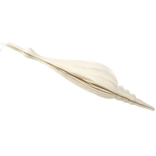 Artikel Weihnachtsdeko Papier Tropfen Hängedeko Eleganz 80cm Weiß