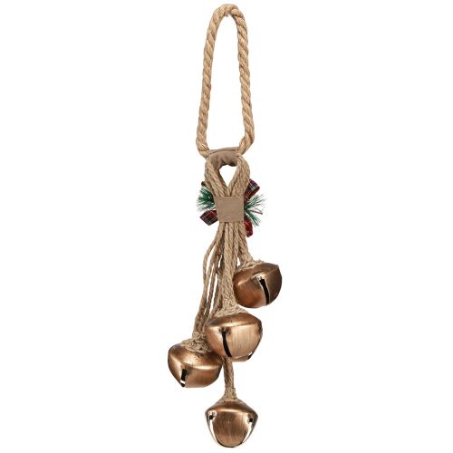 Artikel Weihnachtsglocken Schleifen-Deko Gold Antik-Optik zum Hängen 51cm