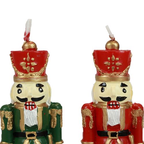 Weihnachtskerze Nussknacker Figur Tischdeko Weihnachten 12cm 1St