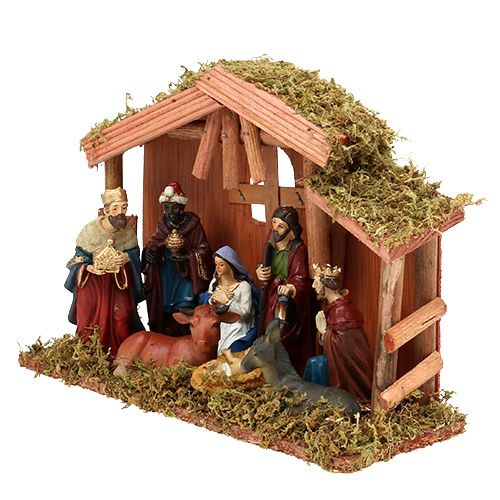 Artikel Weihnachtskrippe 30cm x 21cm x 10cm