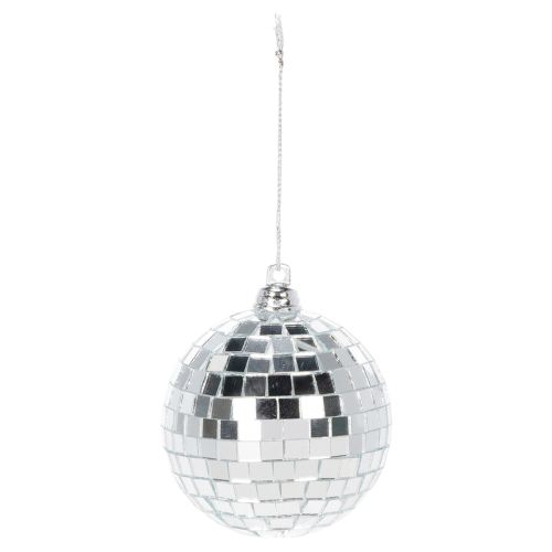 Weihnachtskugel Spiegeloptik 7 cm Silber 6er Set | Floristik21.de