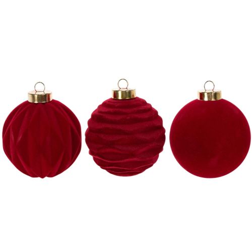Samtige Weihnachtskugeln
