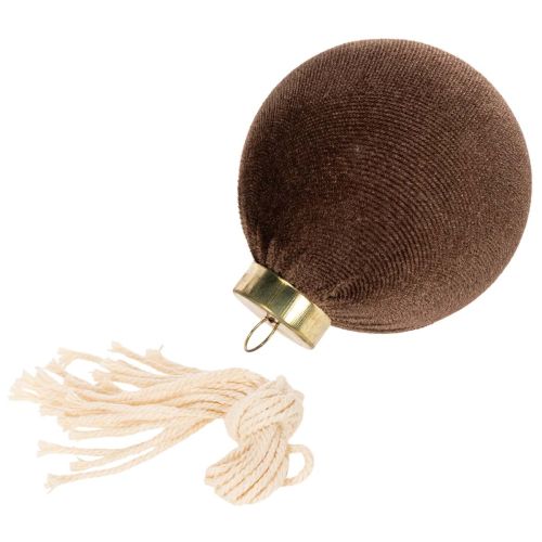 Weihnachtskugel 8cm Samtoptik
