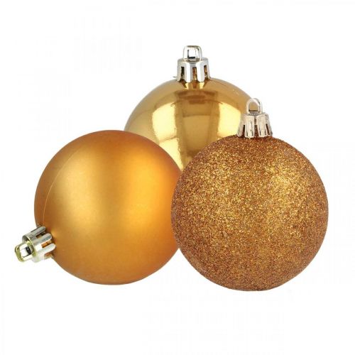 Floristik21 Christbaumkugeln, Weihnachtsdeko, Baumschmuck Orange Kunststoff Ø6cm 10St