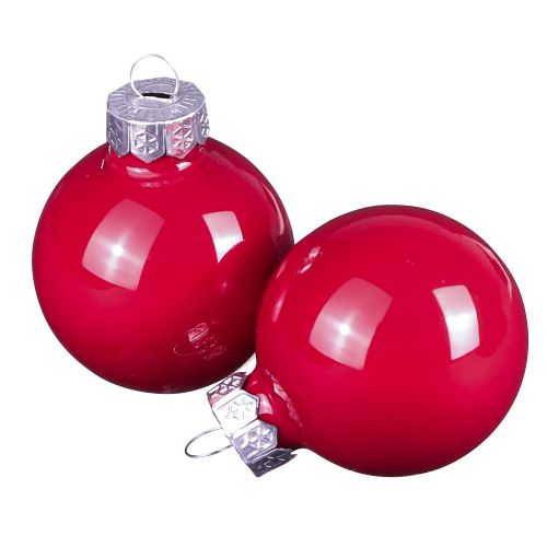 Artikel Weihnachtskugeln Glas Baumkugeln in Rot Ø4cm 24 St