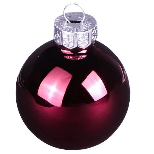 Artikel Glas-Weihnachtskugeln Berry Mix, Christbaumschmuck 24er Set, Ø4cm Rosa Beige-Creme