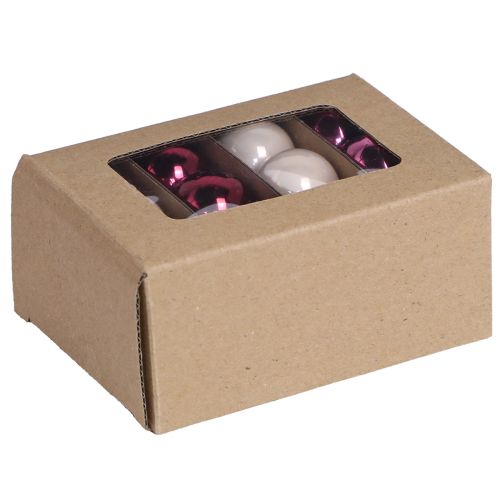 Weihnachtskugeln Glas Mini in Berry, Beige &amp; Rosa Ø3cm, glänzend, 22er Set für stimmungsvolle Deko | Floristik21.de