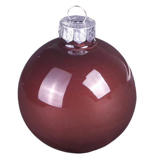 Artikel Elegante Weihnachtskugeln Gold Braun Glas 24er Set Ø6cm für festliche Dekoration