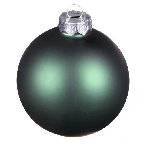 Artikel Glaskugel-Set Grün &amp; Grau Ø6cm 24er-Pack für professionelle Weihnachtsdekoration