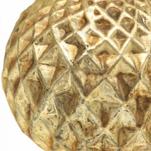 Floristik21 Weihnachtskugeln Rentier Christbaumschmuck Gold Vintage Ø7cm 4St