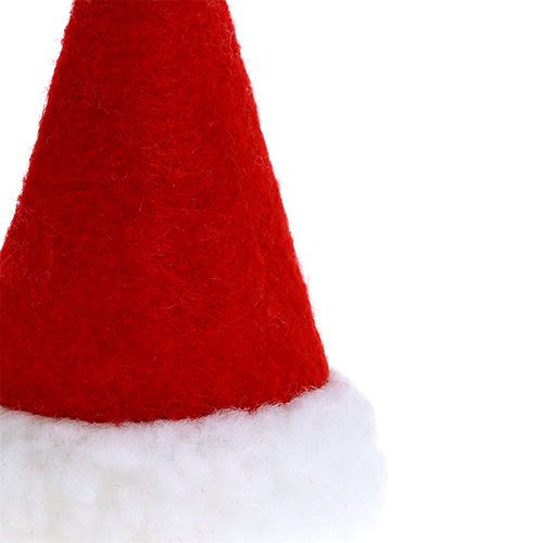 Floristik21 Weihnachtsmützen Rot 10cm 12St