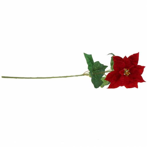 Floristik21 Weihnachtsstern Kunstblume Rot 67cm