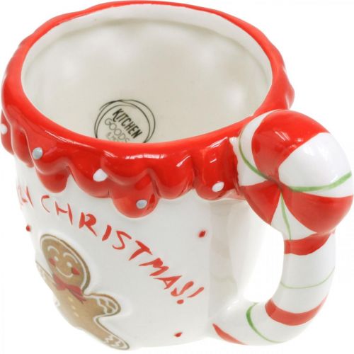 Artikel Weihnachtstasse Tasse Merry Christmas Weiß Keramik H10,5cm