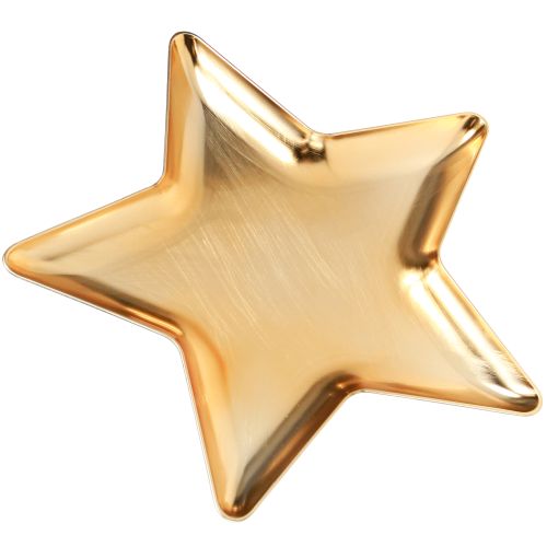 Artikel Weihnachtlicher Deko Stern-Teller Gold Kunststoff Ø31cm
