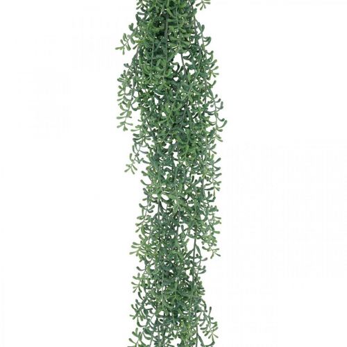 Floristik21 Grünpflanze hängend künstlich Hängepflanze mit Knospen Grün, Weiß 100cm