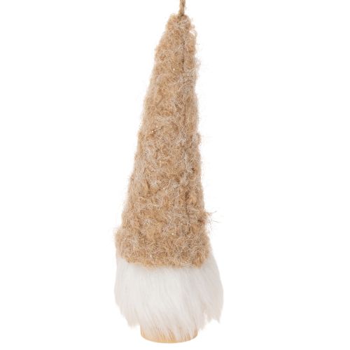 Deko Wichtelfiguren Holz Textil 17 cm Beige Weiß Braun 6er-Set Innenbereich | Floristik21.de