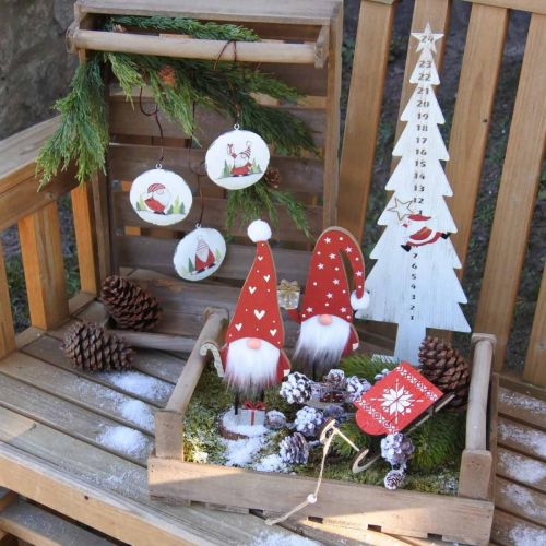Floristik21 Deko Adventskalender Zahlen Tannenbaum Metall H50,5cm