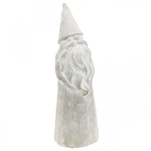 Floristik21 Deko Figur Wichtel Beton Weihnachtswichtel Grau H39,5cm