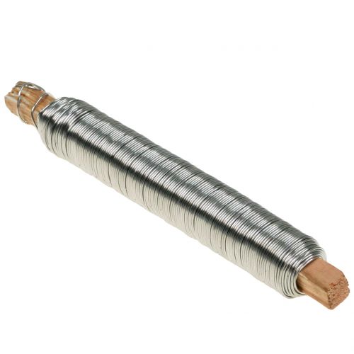Floristik21 Wickeldraht Basteldraht Bindedraht Edelstahl 0,65mm 100g