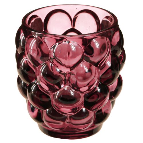Floristik21 Windlicht "Berry" Glas Teelichthalter 4er Set Ø9cm H9,5cm - Zauberhafte Beleuchtung