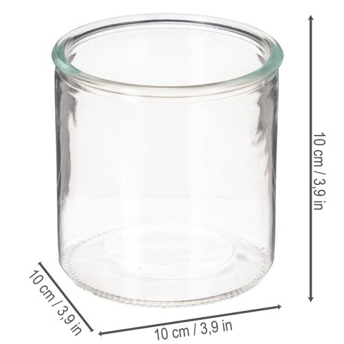 Glaszylinder Vase transparent 10 cm 3er-Set für Innenbereich | Floristik21.de