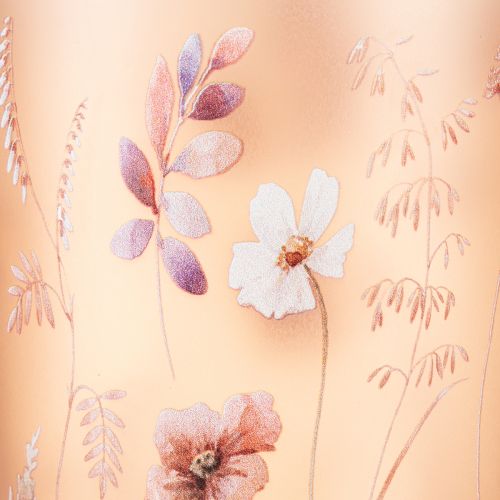 Artikel Teelichthalter Glas 18cm Rosa mit Blumenmotiv – Stimmungsvoll und Eleganz für jede Deko