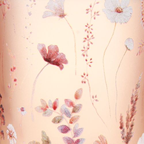 Artikel Romantisches Windlicht 8cm aus Glas mit floralem Design für stimmungsvolle Dekoration