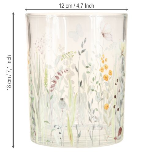 Artikel Deko Windlicht Glas Schmetterlingsmotiv 18cm, 2er Set - Elegante Wohnaccessoires