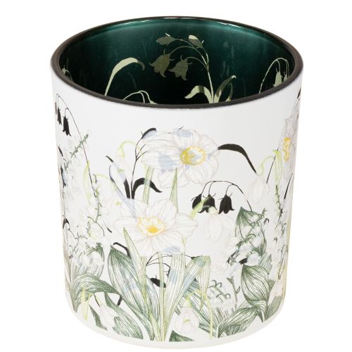 Deko Windlicht Glas 8cm mit Blätterdesign im 4er-Set – Stilvolle Wohnaccessoires